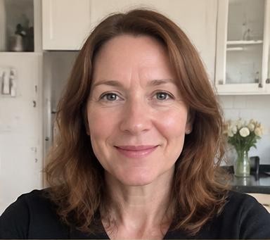 AI-generated portrait of fictional reviewer Nora L.