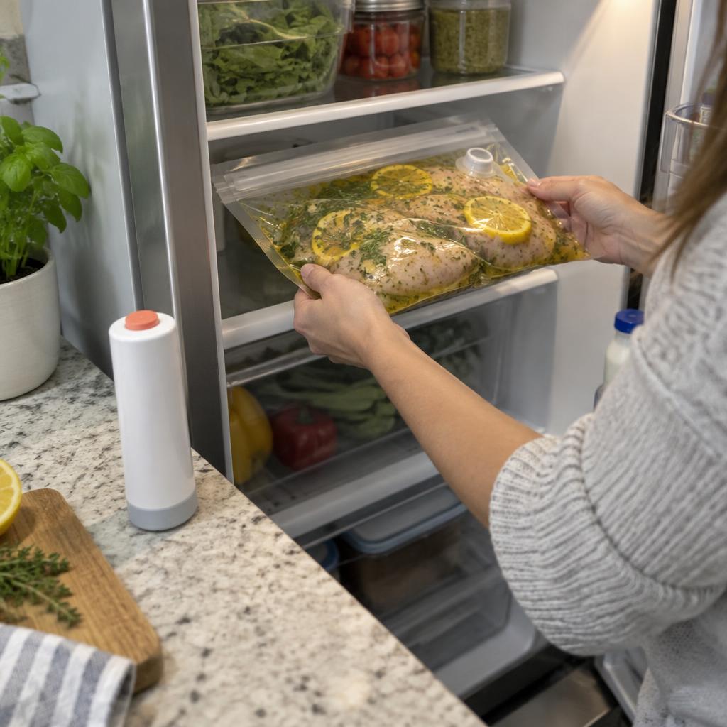 AI-generated kitchen scene: Weeknight home cook